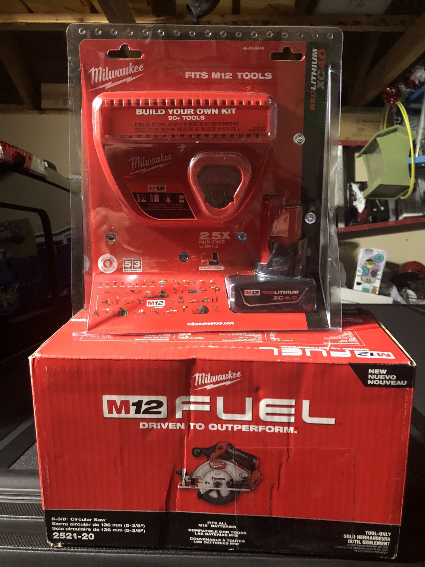 Brand New M12 FUEL 12V Lithium-Ion Brushless 5-3/8 in. Cordless Circular Saw With 4.0 Battery And Charger