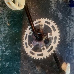 OLD SCHOOL BMX CRANKS- HUTCH PEDALS-