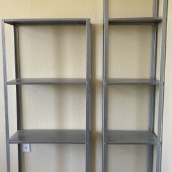 Metal shelves 