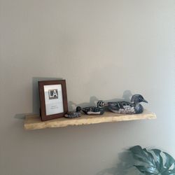 Floating Live Edge Shelf