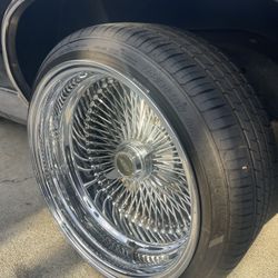 17” 100 Spoke Wire Wheels /Tires