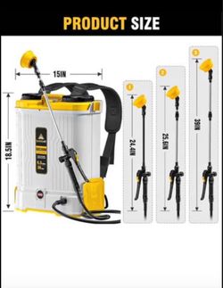 Battery Powered Backpack Sprayer 5.3Gal Compatible with DeWalt 20V Battery(NOT Included),