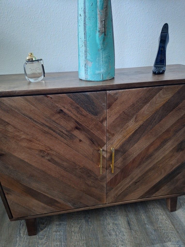 Solid Wood Cabinet With Shelves