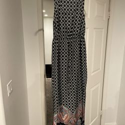 Black And White Maxi Dress