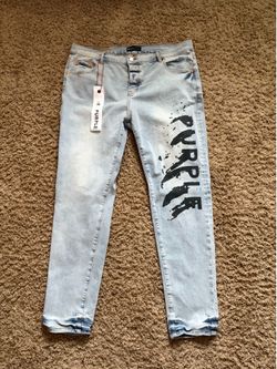 Purple jeans