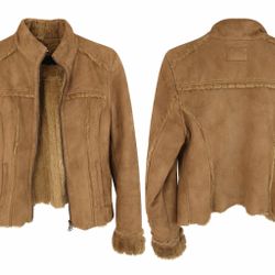 Vintage Y2K Calvin Klein faux suede jacket