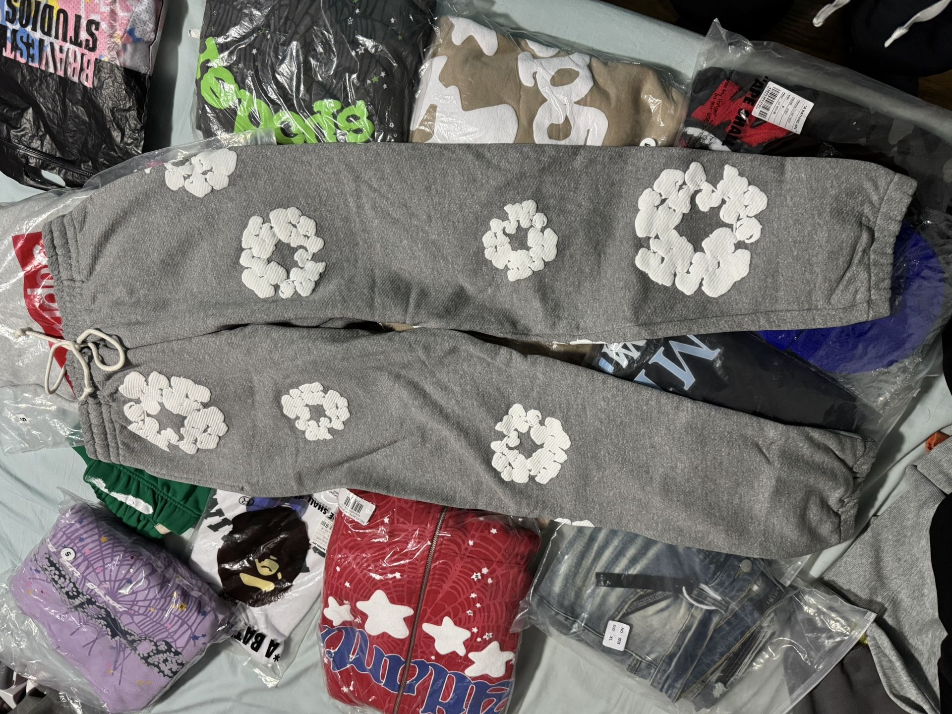 Grey Denim Tears Sweatpants