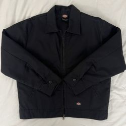 Dickies Insulated Eisenhower Front Zip Jacket - Black, Size L