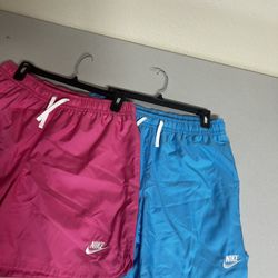 Nike pink and blue shorts