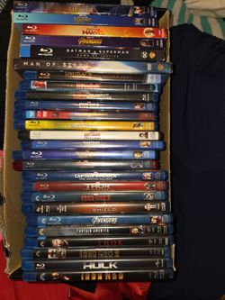Marvel & DC Blu-ray Movie Collection Lot
