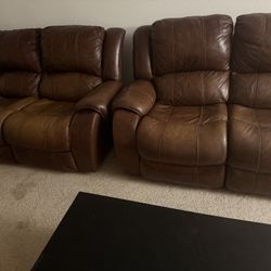 Moving Sale Good Condition Sofa And Loveseat Recliner 