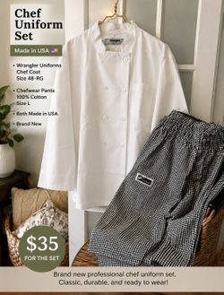 New Chef Uniform - Size L/48 Reg
