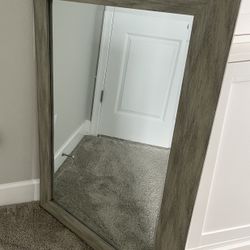 Rustic Gray Toned Mirror