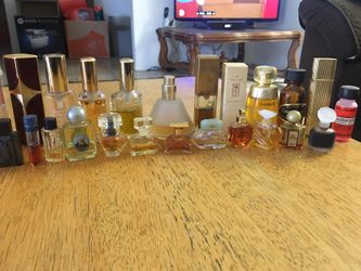 Assorted perfume bottles