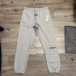 Essentials Fear Of God Sweats Dark Oat (fw22) Cuffed