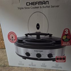 Triple Slow Cooker & Buffet Server