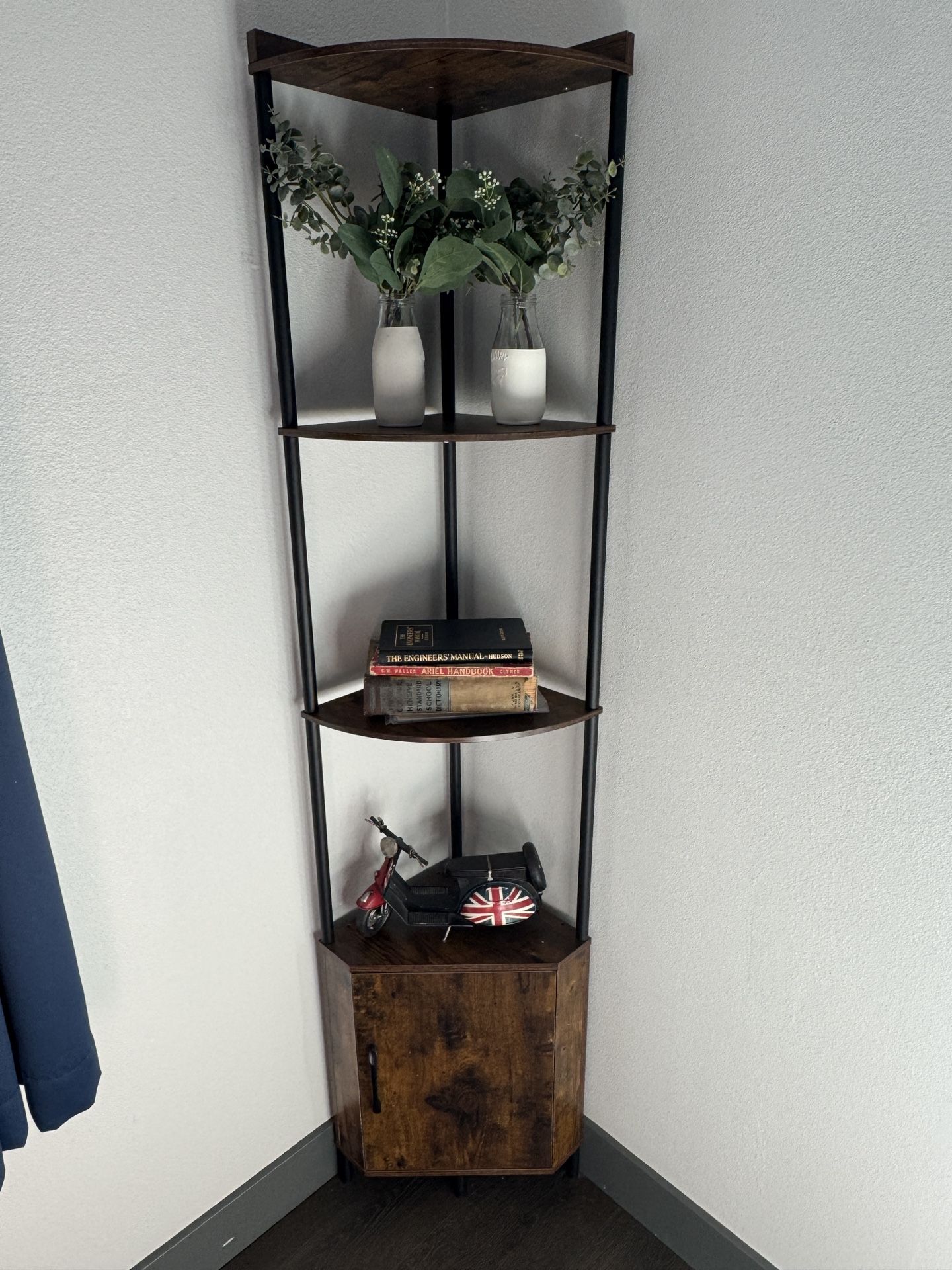 Corner Shelving With Cabinet