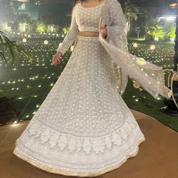 Chicken Work Lehnga
