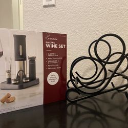ELECTRIC WINE SET WITH WINE RACKS 