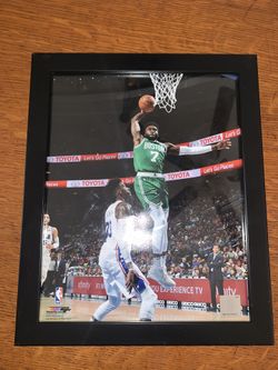 2017 Boston Celtics Jaylen Brown Action Photo Framed