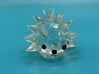 Retired Swarovski crystal hedgehog figurine.