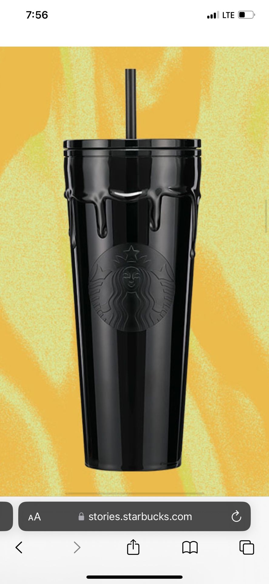 Black Slime Starbucks Cup - www.disolcolor.com