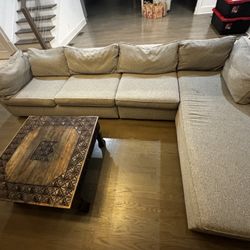 West Elm L-shaped sectional w/ Queen Bed Pullout