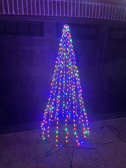 8 foot LED light Christmas tree