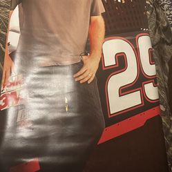 NASCAR Budweiser Kevin Harvick Plastic/Canvas Advertising Display 2 Sided 