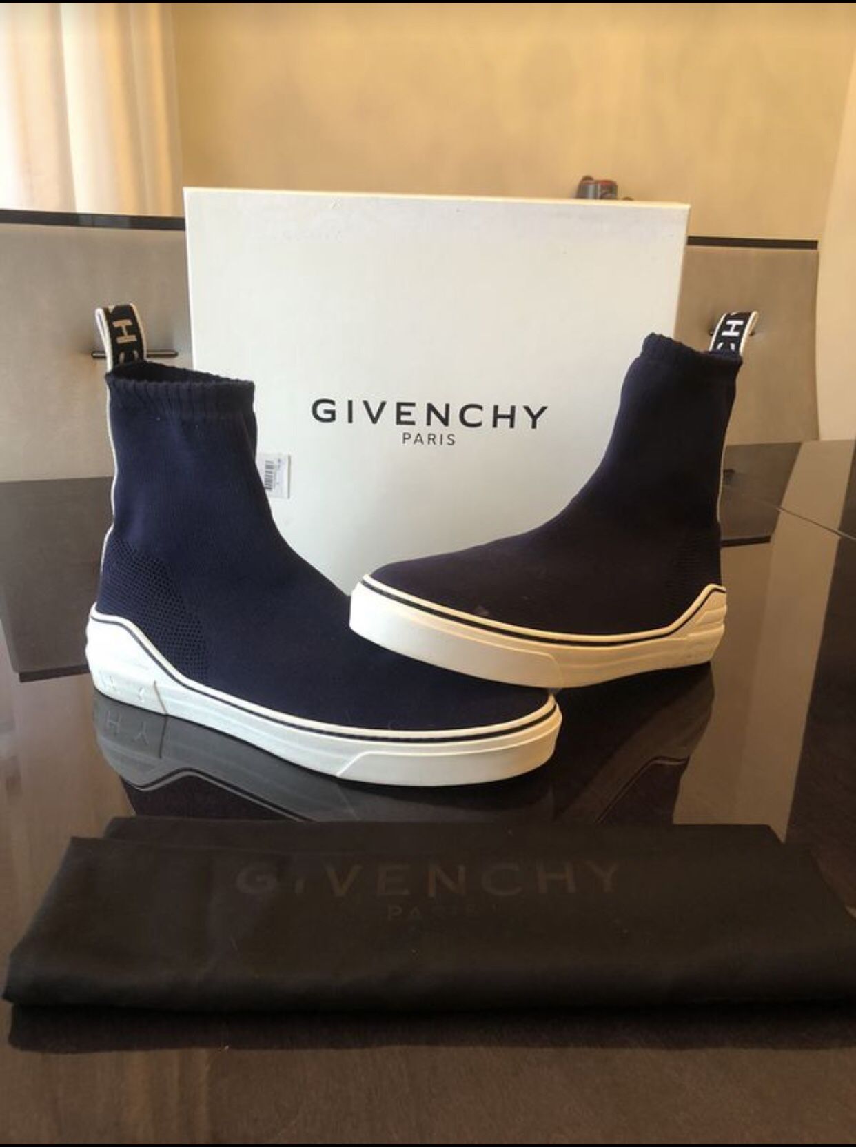 Givenchy George V High Top Sock/Balenciaga Shoe Size 44