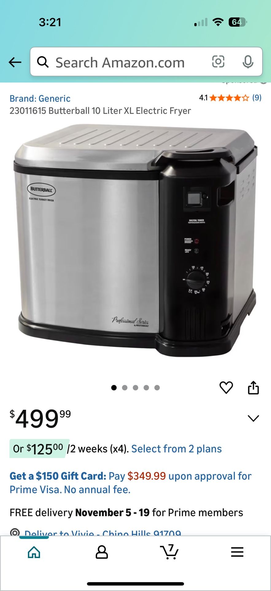 Butterball 10 Liter XL Electric Fryer