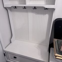 Entry Way Mudroom Coat Rack Shoe Rack Bench