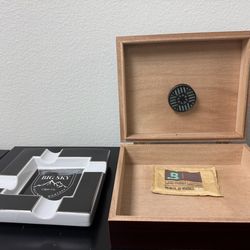 Humidor Cuban big ring cigar wise guy new box and tray