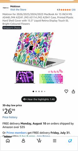 MacBook Air Plastic Cover