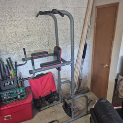 Pull-up, Dip, and push up machine.