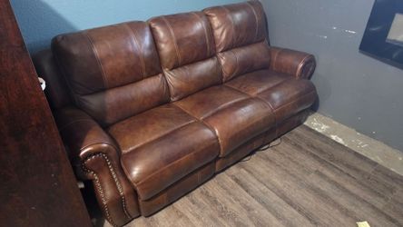 Leather/faux leather sofa