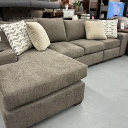Reversible Sofa Chaise With Cup Holders $1649