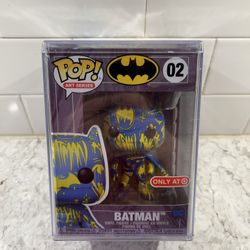 Funko Pop Art Series DC:Batman 02 Blue Yellow Target Exclusive With Hard Case