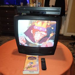 Zenith CRT 19" TV With Remote Plus Sony DVD/ VCR VHS Combo