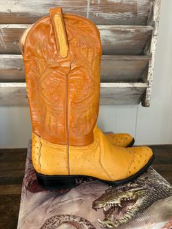 New  (Ostrich) Boot Butterscotch