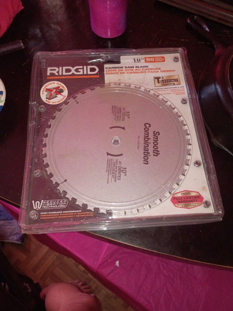 Rigid 10"Carbide Saw Blade
