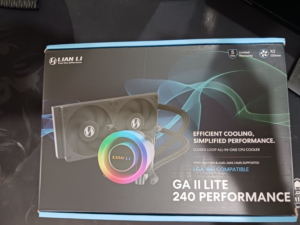 Lian Li Galahad 2 Lite Liquid Cooler 240mm Performance Aio CPU Cooler