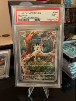 Meowth Phantasmal flames #106 psa 9