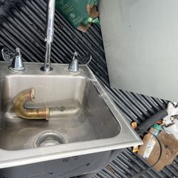 Stainless Steel  Sink With Faucet 