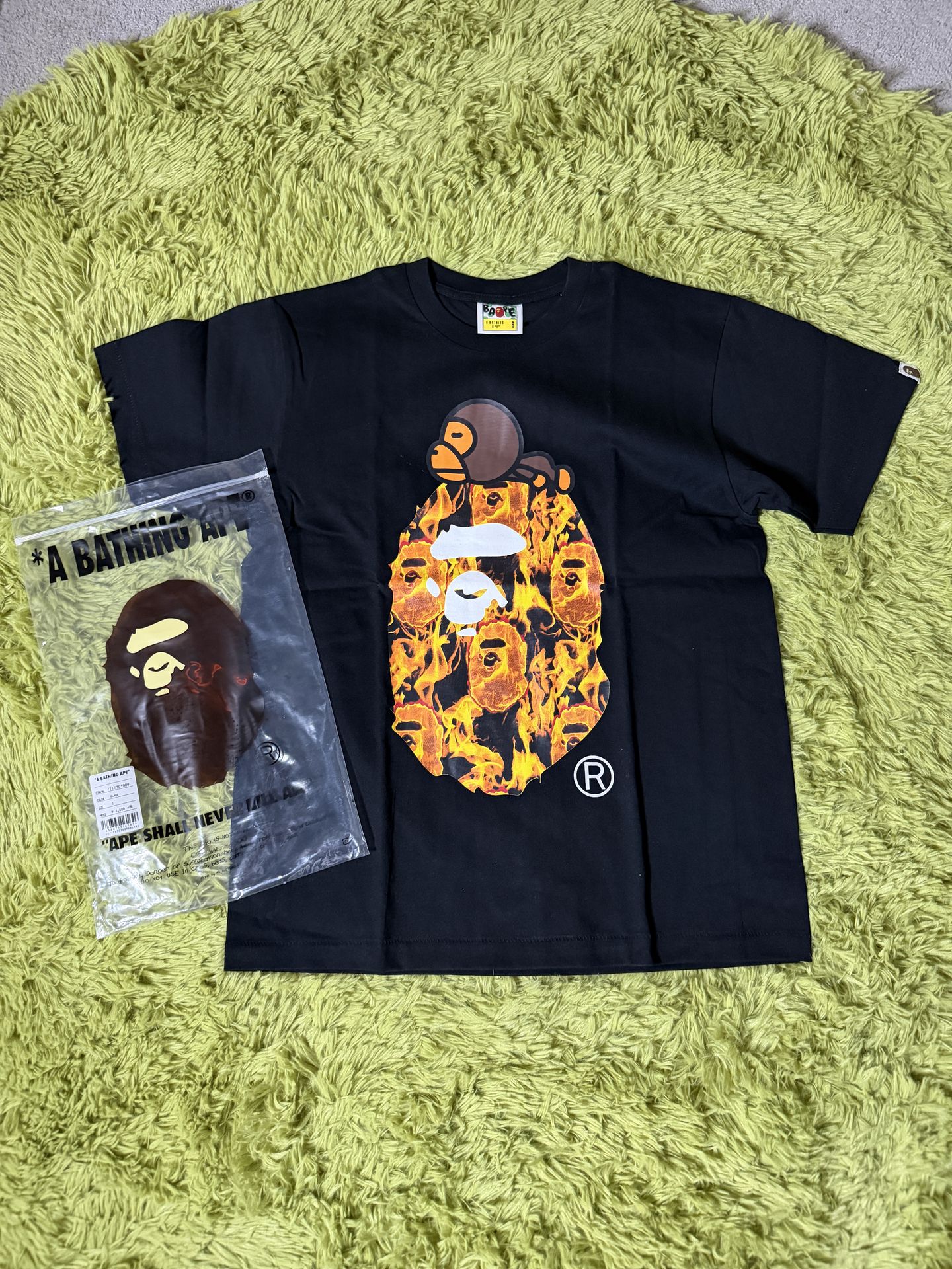 Fire Bape tee shirt size small