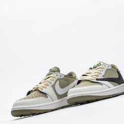 Jordan 1 Low Golf Travis Scott Neutral Olive 81