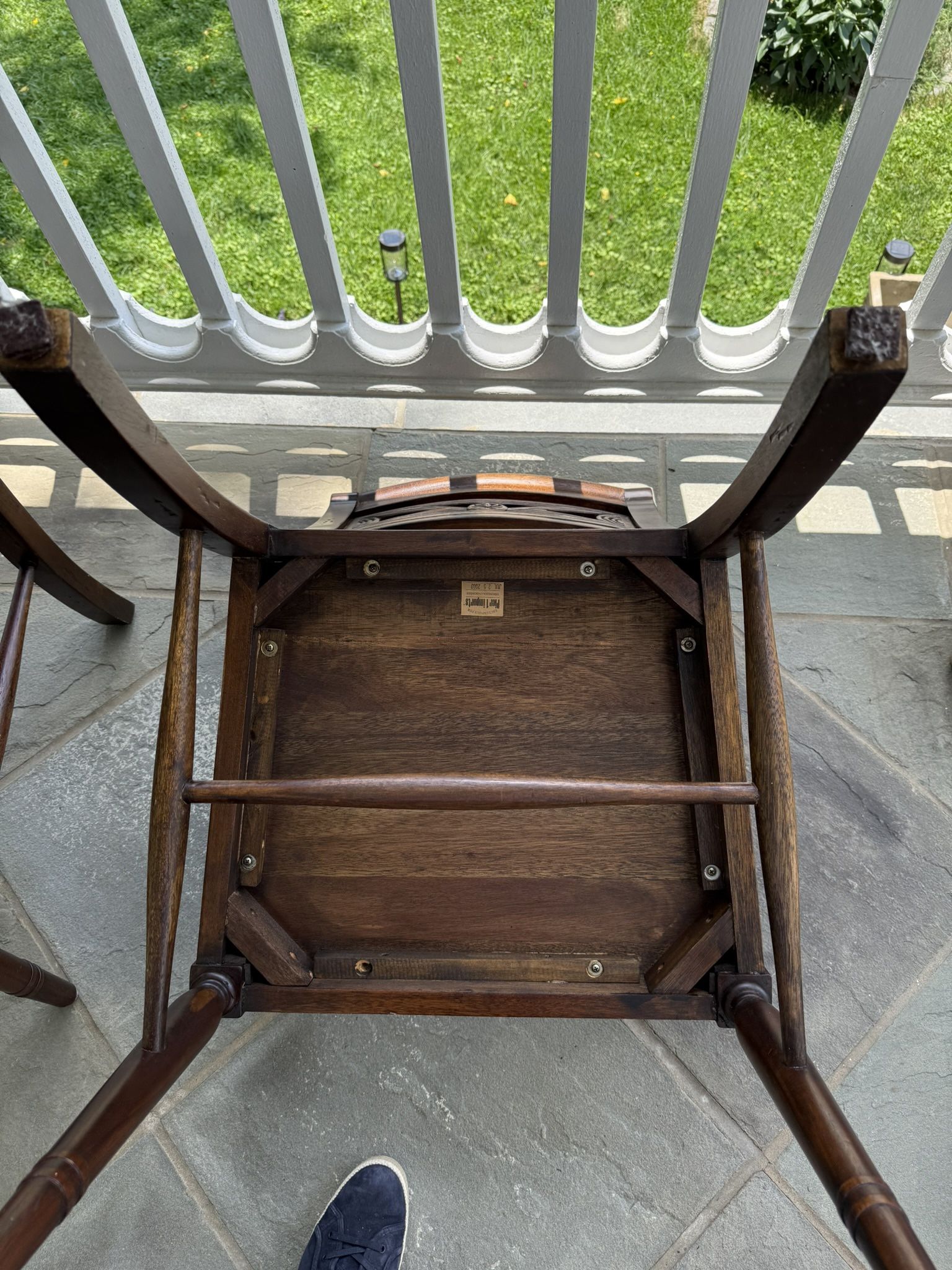 Pier1 Arm Wood Chairs