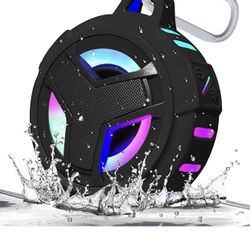 EBODA Bluetooth Shower Speaker, Portable Bluetooth Speakers, IP67 Waterproof Wireless Speaker with LED Light, Floating, 2000mAh, True Wireless Stereo