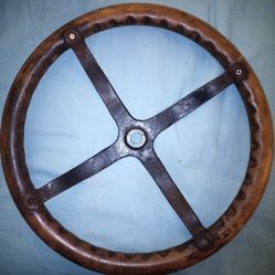 Antique Steering Wheel.