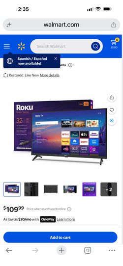 32” TV or Computer monitor/TV Roku de 32 pulgadas o monitor de computadora